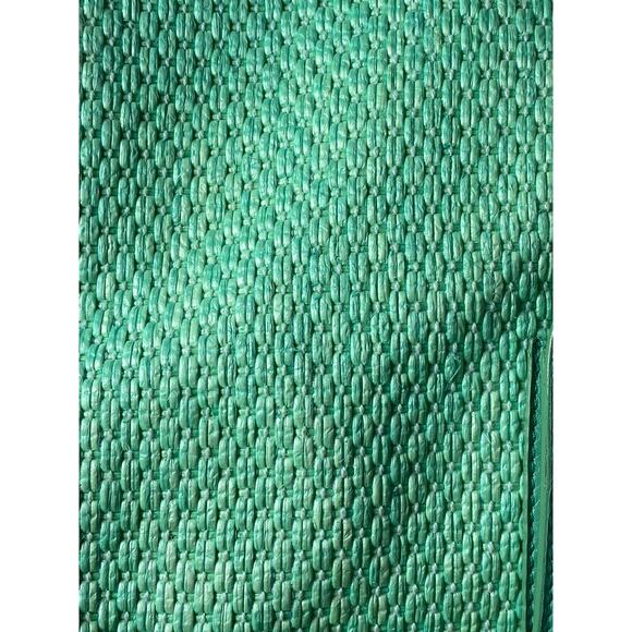 JIMMY CHOO Women's Aqua Green Textured Round Handle Handbag - Picture 5 of 11